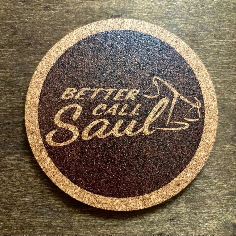 Breaking Bad Better Call Saul Laser Engraved Cork Coasters